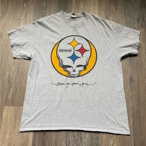 Steelers "Steel" your face Grateful Dead t-shirt XL